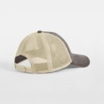 Beechfield B672 6 Panel Vintage Trucker - Vintage Brown/Stone | Custom Printed and Embroidered