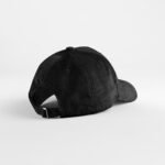 Beechfield B680 EarthAware® Organic Cord Baseball Cap - Black | Custom Printed and Embroidered