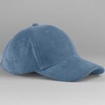 Beechfield B680 EarthAware® Organic Cord Baseball Cap - Slate Blue | Custom Printed and Embroidered