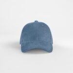 Beechfield B680 EarthAware® Organic Cord Baseball Cap - Slate Blue | Custom Printed and Embroidered