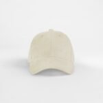 Beechfield B680 EarthAware® Organic Cord Baseball Cap - Stone | Custom Printed and Embroidered
