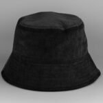 Beechfield B687 EarthAware® Organic Cord Bucket Hat - Black | Custom Printed and Embroidered