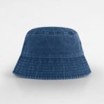 Beechfield B688B Junior Vintage Bucket Hat - Vintage Denim | Custom Printed and Embroidered