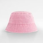 Beechfield B688B Junior Vintage Bucket Hat - Vintage Dusky Pink | Custom Printed and Embroidered