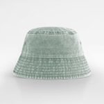Beechfield B688B Junior Vintage Bucket Hat - Vintage Sage Green | Custom Printed and Embroidered