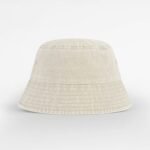 Beechfield B688B Junior Vintage Bucket Hat - Vintage Sand | Custom Printed and Embroidered