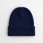 Beechfield B830N Organic Cotton Original Cuffed Beanie - Oxford Navy | Custom Printed and Embroidered