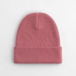 Beechfield B830N Organic Cotton Original Cuffed Beanie - Rose | Custom Printed and Embroidered