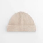 Beechfield B832N Organic Cotton Fisherman Beanie - Almond | Custom Printed and Embroidered