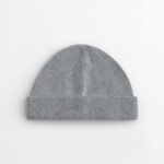 Beechfield B832N Organic Cotton Fisherman Beanie - Ash Grey | Custom Printed and Embroidered