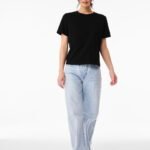 Bella BE6110 Women's Heavy Boxy Tee - Black | Custom Printed and Embroidered