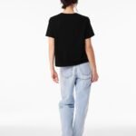 Bella BE6110 Women's Heavy Boxy Tee - Black | Custom Printed and Embroidered