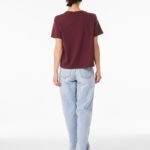 Bella BE6110 Women's Heavy Boxy Tee - Maroon | Custom Printed and Embroidered