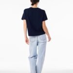 Bella BE6110 Women's Heavy Boxy Tee - Navy | Custom Printed and Embroidered