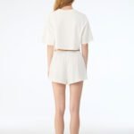 Bella BE6882GD Women's Heavyweight Washed Cropped Tee - Vintage White | Custom Printed and Embroidered