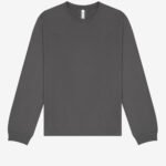 Bella CA4651 Unisex Long Sleeve Heavy Tee - Asphalt | Custom Printed and Embroidered