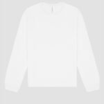 Bella CA4651 Unisex Long Sleeve Heavy Tee - White | Custom Printed and Embroidered