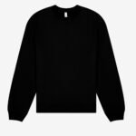 Bella CA4711 Unisex Crewneck Heavy Sweatshirt - Black | Custom Printed and Embroidered