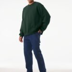 Bella CA4711 Unisex Crewneck Heavy Sweatshirt - Forest | Custom Printed and Embroidered