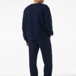 Bella CA4711 Unisex Crewneck Heavy Sweatshirt - Navy | Custom Printed and Embroidered