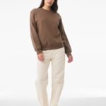 Bella CA4711 Unisex Crewneck Heavy Sweatshirt - Vintage Brown | Custom Printed and Embroidered