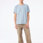 Bella CA4810GD Unisex Heavyweight Washed Tee - Light Washed Denim | Custom Printed and Embroidered