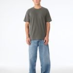 Bella CA4810GD Unisex Heavyweight Washed Tee - Washed Charcoal | Custom Printed and Embroidered