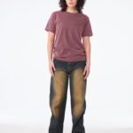 Bella CA4810GD Unisex Heavyweight Washed Tee - Washed Maroon | Custom Printed and Embroidered