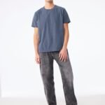 Bella CA4810GD Unisex Heavyweight Washed Tee - Washed Navy | Custom Printed and Embroidered