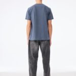 Bella CA4810GD Unisex Heavyweight Washed Tee - Washed Navy | Custom Printed and Embroidered