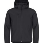 Clique CQ0200912 Classic Softshell Hoody - Black | Custom Printed and Embroidered