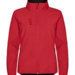 Clique CQ0200915 Ladies Classic Softshell Jacket - Red | Custom Printed and Embroidered