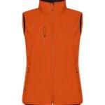 Clique CQ0200916 Ladies Classic Softshell Vest - Blood Orange | Custom Printed and Embroidered