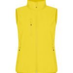 Clique CQ0200916 Ladies Classic Softshell Vest - Lemon | Custom Printed and Embroidered