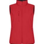 Clique CQ0200916 Ladies Classic Softshell Vest - Red | Custom Printed and Embroidered