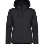Clique CQ0200917 Ladies Classic Softshell Hoody - Black | Custom Printed and Embroidered