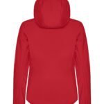 Clique CQ0200917 Ladies Classic Softshell Hoody - Red | Custom Printed and Embroidered