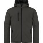 Clique CQ020952 Padded Hoody Softshell - Dark Grey | Custom Printed and Embroidered