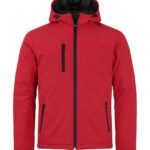 Clique CQ020952 Padded Hoody Softshell - Red | Custom Printed and Embroidered