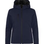 Clique CQ020953 Ladies Padded Softshell Hoody - Dark Navy | Custom Printed and Embroidered