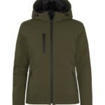 Clique CQ020953 Ladies Padded Softshell Hoody - Fog Green | Custom Printed and Embroidered