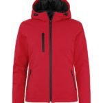 Clique CQ020953 Ladies Padded Softshell Hoody - Red | Custom Printed and Embroidered