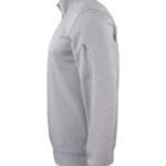 Clique CQ021013 Basic Active Half Zip - Grey Melange | Custom Printed and Embroidered