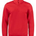 Clique CQ021013 Basic Active Half Zip - Red | Custom Printed and Embroidered