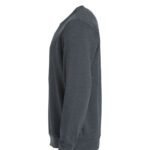 Clique CQ021030 Basic Roundneck Sweatshirt - Anthracite Melange | Custom Printed and Embroidered