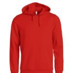 Clique CQ021031 Basic Hoody - Red | Custom Printed and Embroidered