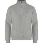 Clique CQ021033 Basic Half Zip - Grey Melange | Custom Printed and Embroidered