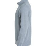 Clique CQ021033 Basic Half Zip - Grey Melange | Custom Printed and Embroidered