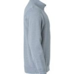 Clique CQ021033 Basic Half Zip - Grey Melange | Custom Printed and Embroidered