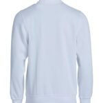 Clique CQ021033 Basic Half Zip - White | Custom Printed and Embroidered